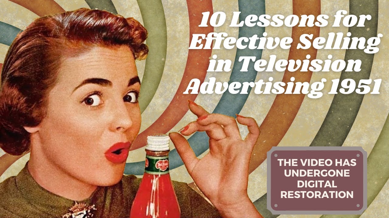 Classic TV Commercial 1951/ The video has undergone digital restoration.