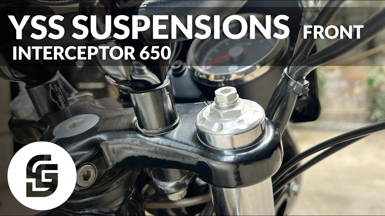 Front suspension Upgrades from YSS! For Royal Enfield Interceptor & Continental GT 650