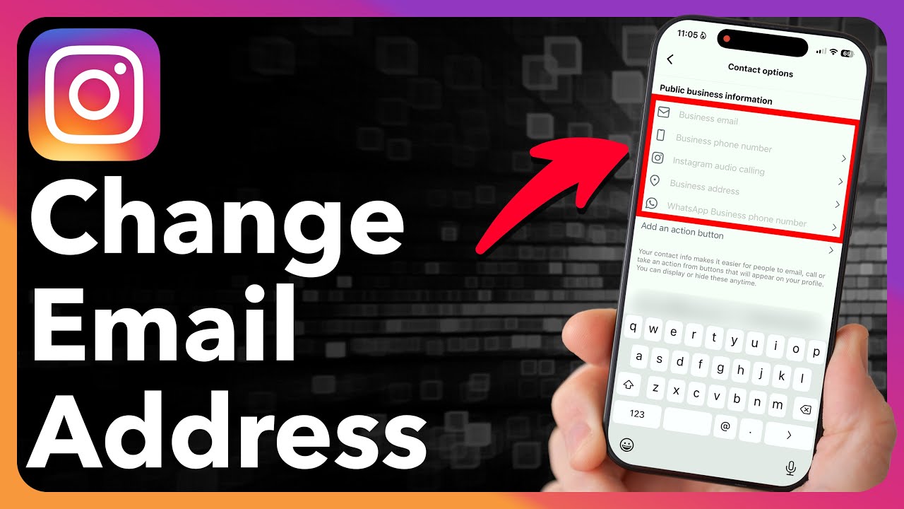 Как изменить адрес электронной почты в аккаунте Instagram