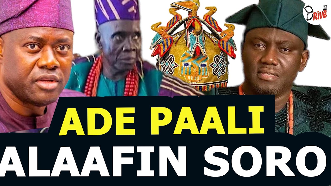 OBA OWOADE ALAAFIN OYO SORO PE ADE ALAGOJA L'ADE PAALI NI OBA AGOJA LAND BA DAPADA FUN  ALAAFIN OYO