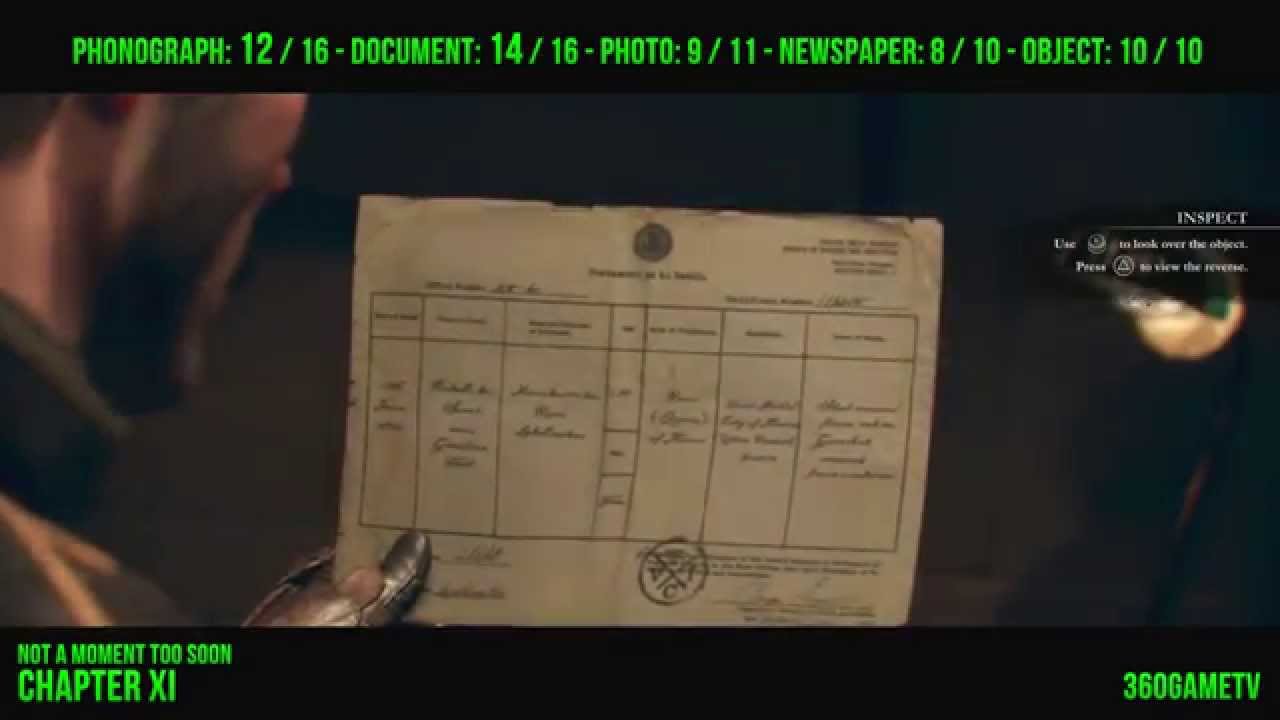 The Order 1886 - All Collectible Locations (Phonographs, Photographs, Newspapers, Documents,Objects)