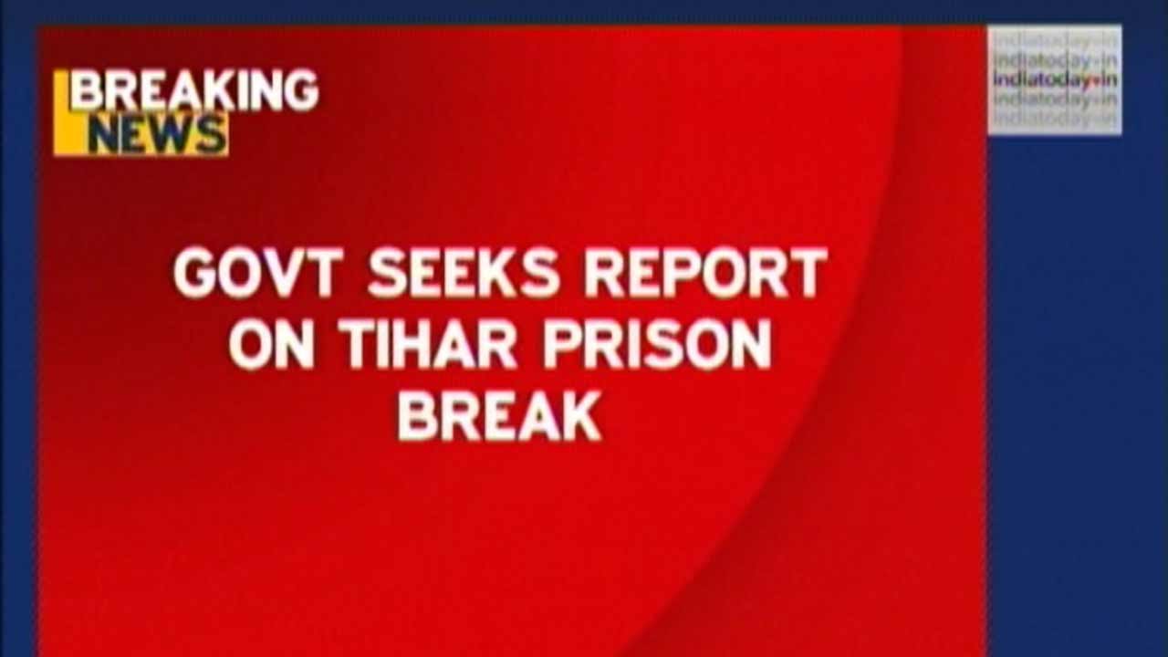 Ministry of Home Affairs Seeks Report On Tihar Prison Break