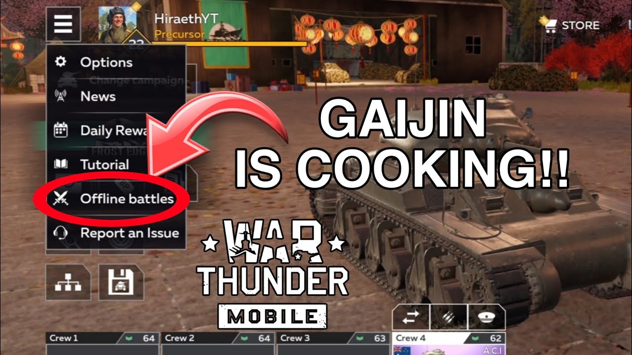 Offline Battles in War Thunder Mobile!?