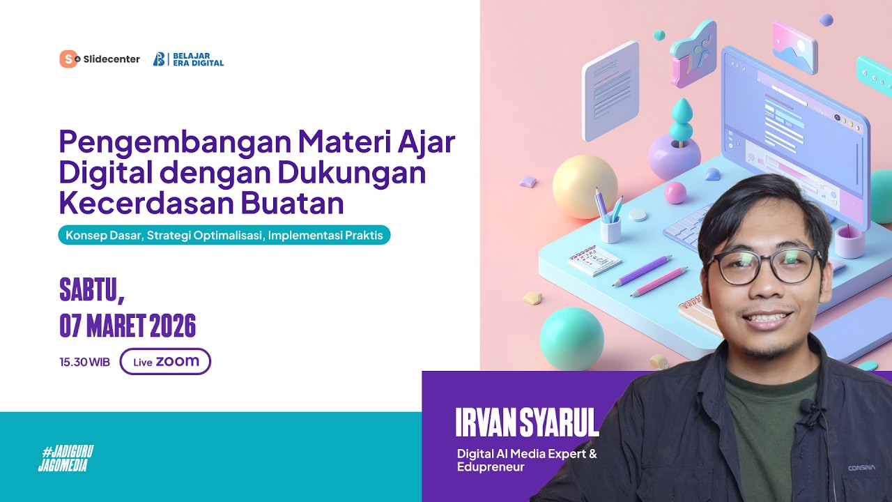 [LANJUTAN] Webinar Edutech #33 -  Pengembangan Materi Ajar Digital dengan Dukungan Kecerdasan Buatan