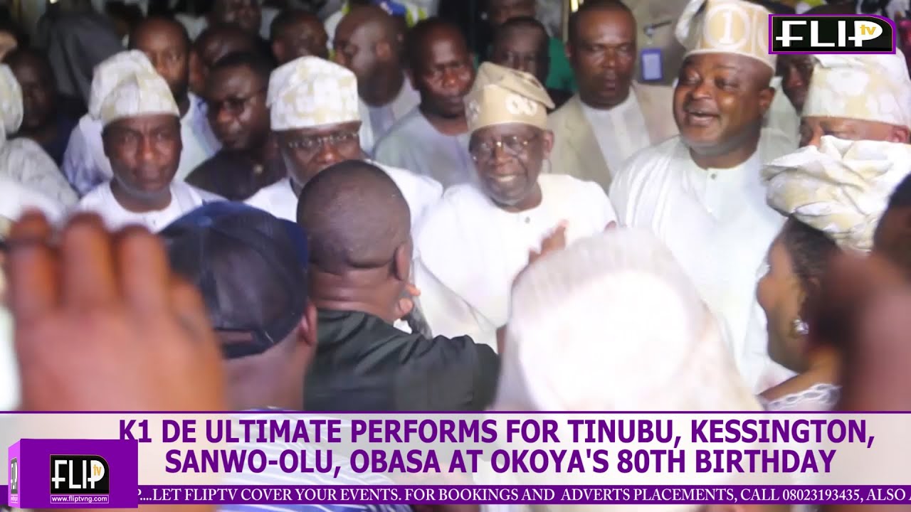 K1 DE ULTIMATE PERFORMS FOR TINUBU, KESSINGTON, SANWO OLU, OBASA AT OKOYA'S 80TH BIRTHDAY