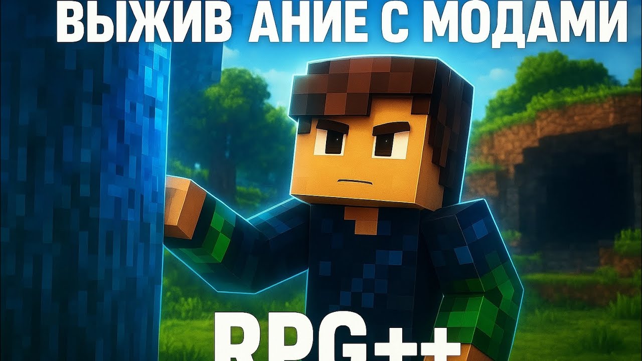 Майнкрафт | выживание с модом RPG++ | часть 1. Начало.