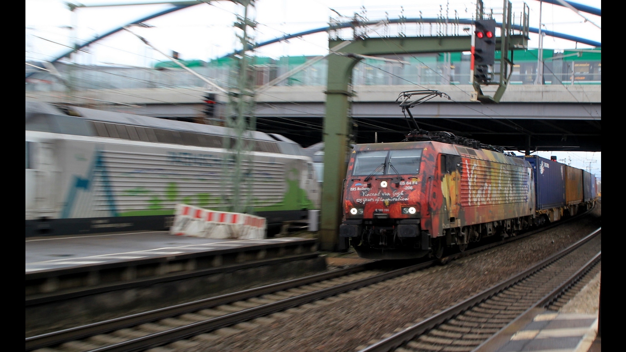 Bahn/ Sichtungen in Haltingen, Weil am Rhein & Basel 02.2017