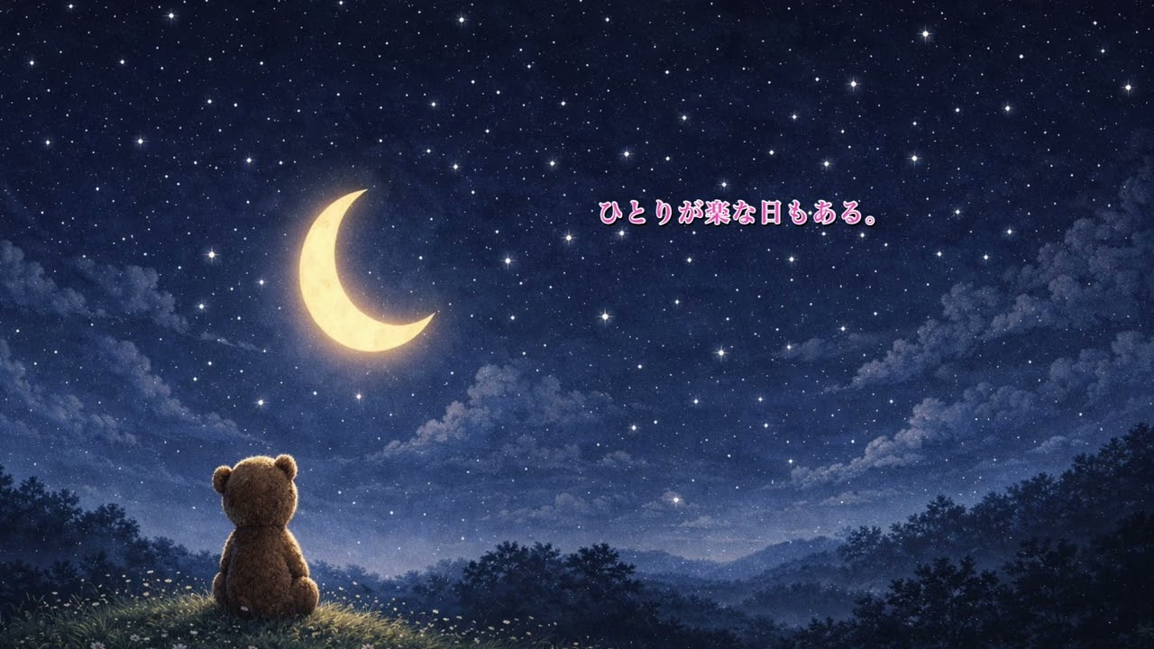 ひとりが楽な日もある。｜#ねるまえのおはなし#ひとりの時間#心が軽くなる