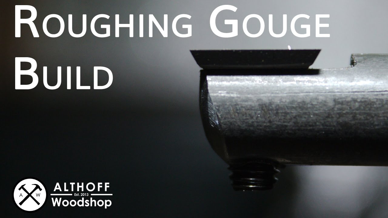 Althoff Woodshop - Shop Made Lathe Roughing Gouge - 4K