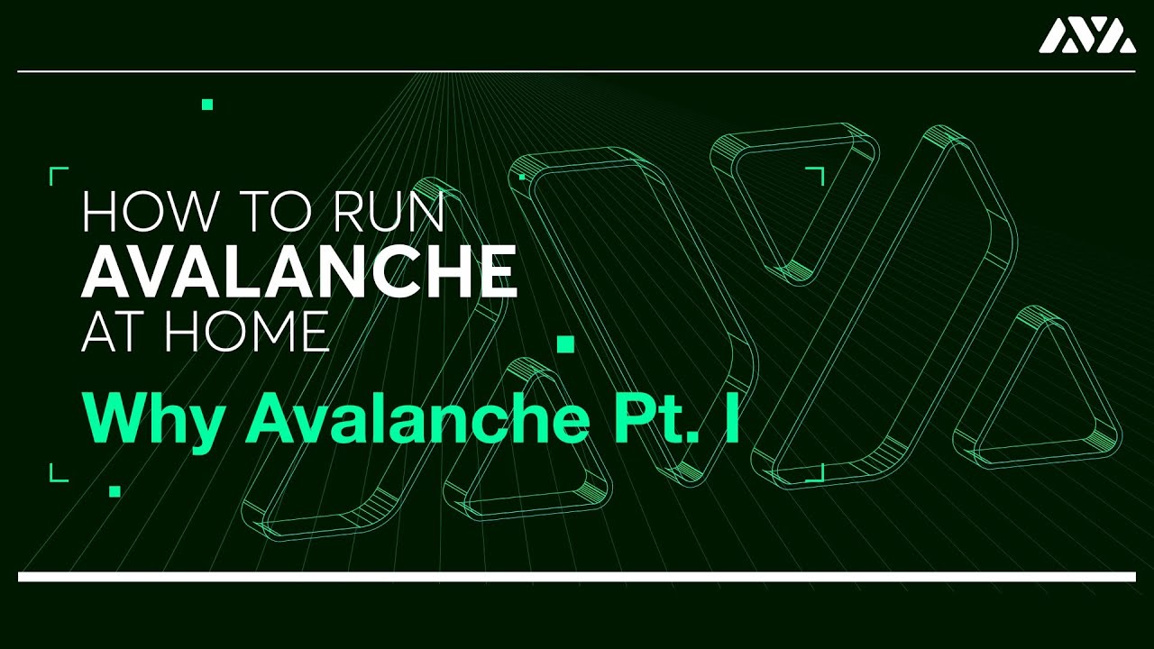 How to Run Avalanche at Home: Why Avalanche Pt. I