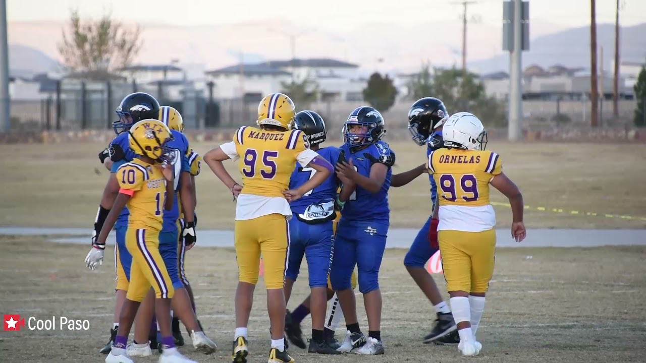 🏈 12U WTX Tigers vs EP Broncos Championship Football Game Fall 2021