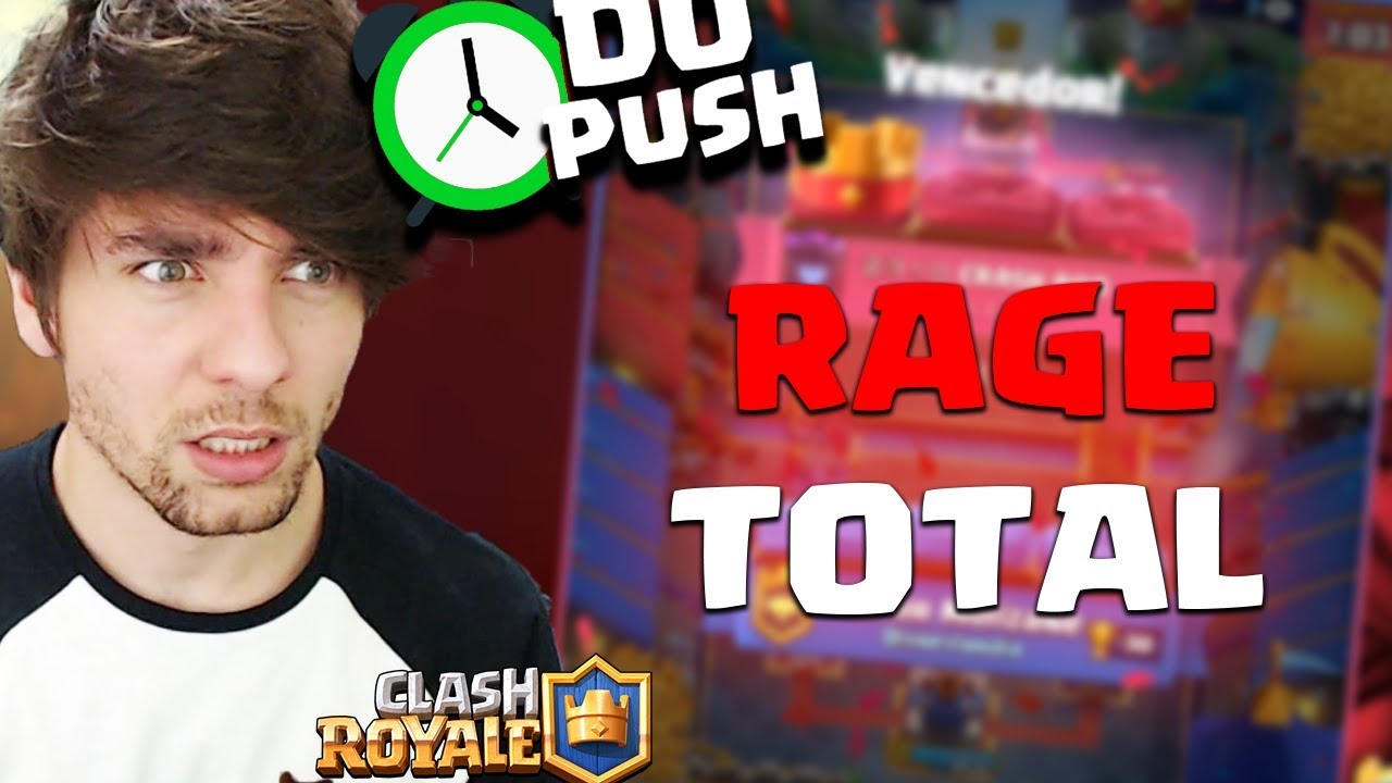 MAIOR RAGE DESSA TEMPORADA  - #HoraDoPush Clash Royale
