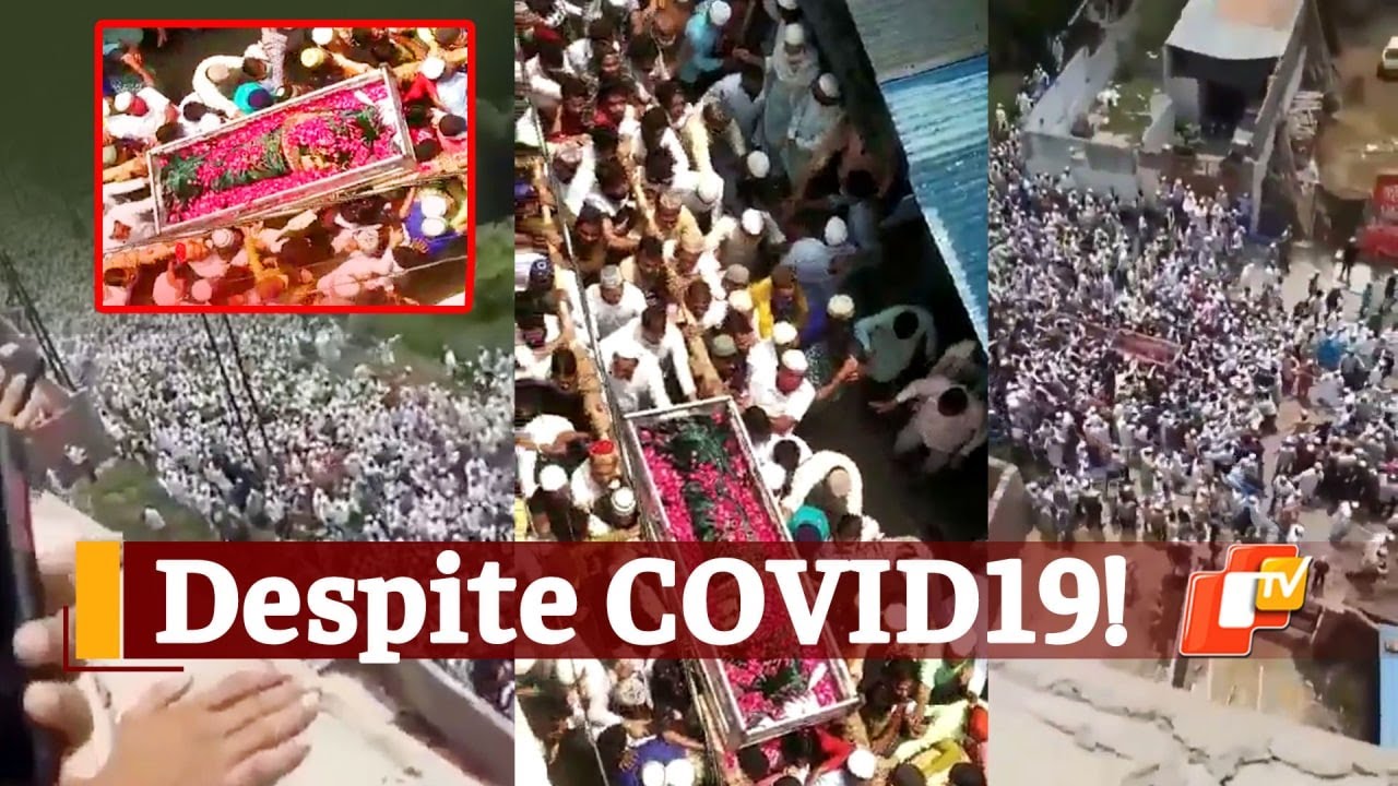 Thousands turn up at funeral procession of religious leader in Badaun, UP | OTV News
