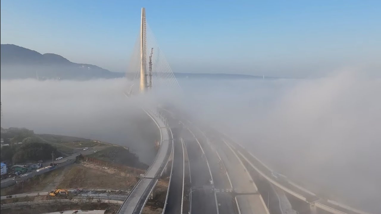 2026.03.18  淡江大橋 淡水端橋頭區 各區施工概況進度觀察 空拍 LIVE 直播