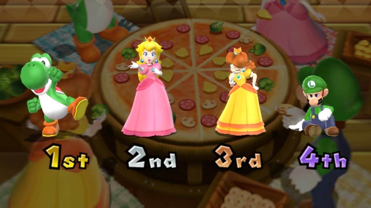 Mario Party 9 Minigames - Yoshi vs Luigi vs Peach vs Daisy (Very Hard)