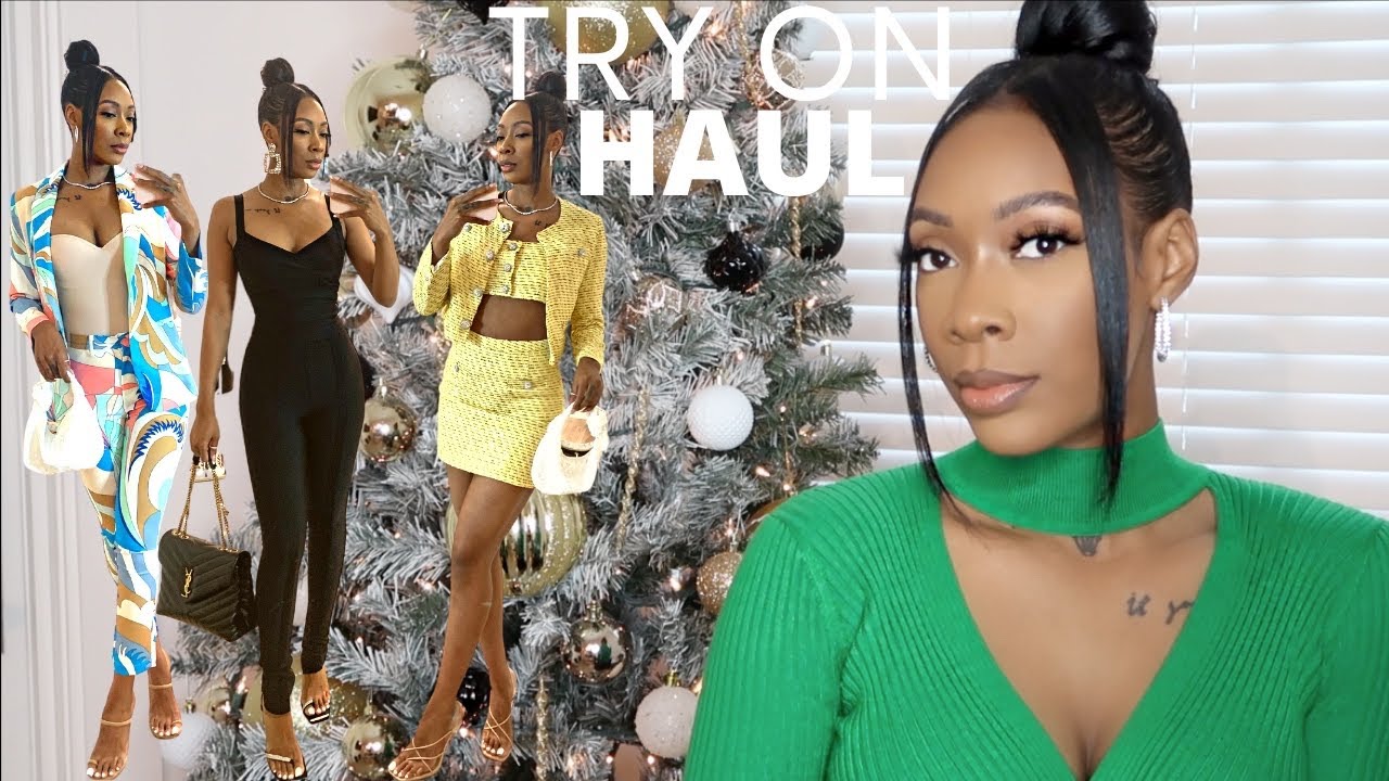 VLOGMAS DAY 10 | TRY ON HAUL FT. BELLA BARNETT | HOLIDAY TRY ON HAUL
