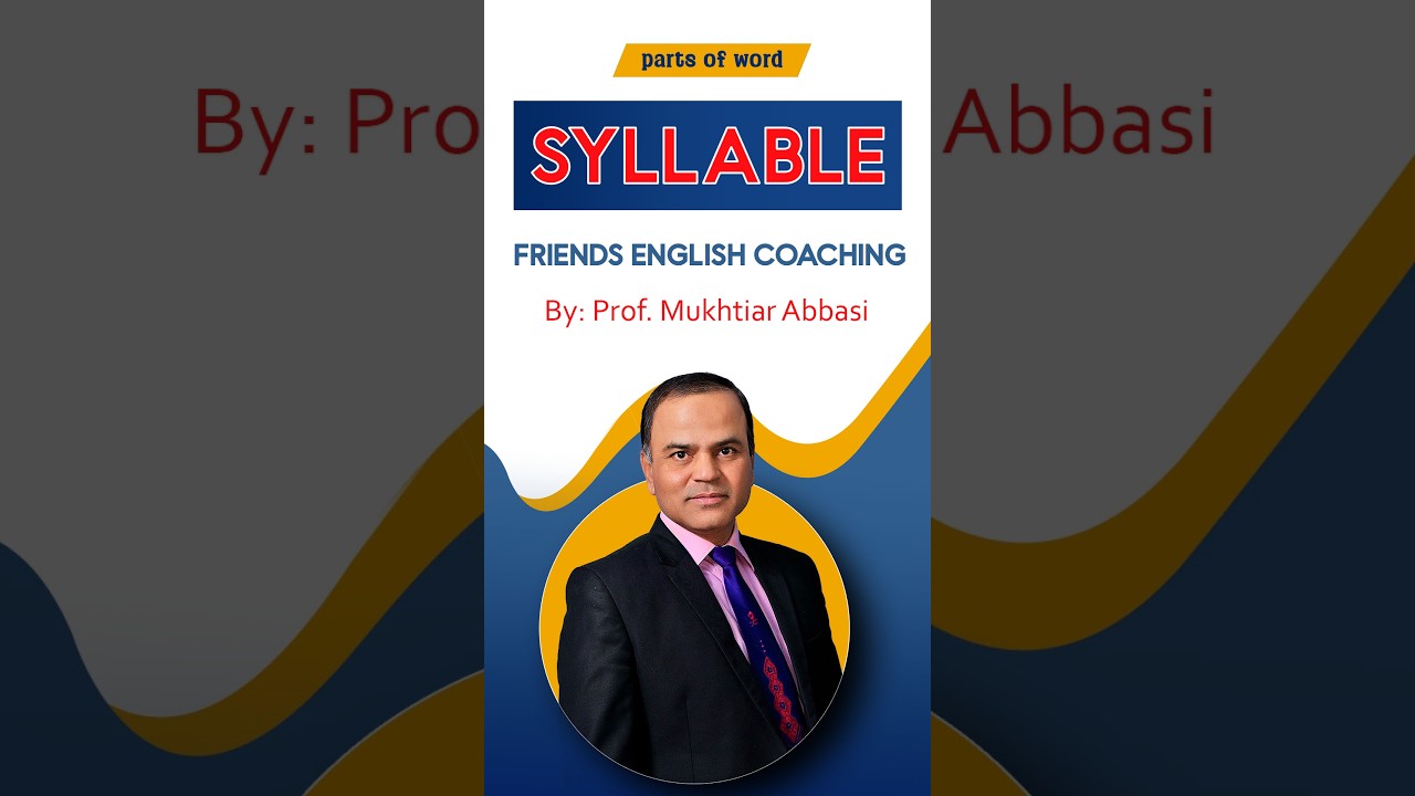 SYLLABLE | PARTS OF WORD #englishgrammar #word #partsofword #syllables