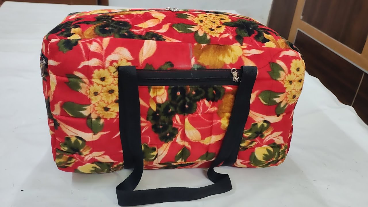 बड़ा ट्रैवल बैग बनाने का आसान तरीका/Big Travel Bag Making/ Easy Way Diy Tutorial/Most demanding Bag
