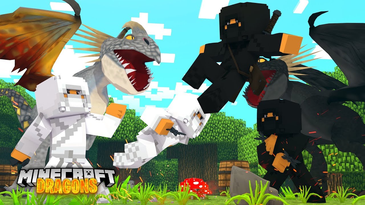 THE NINJA DRAGON NATIONS WAR! - Minecraft Dragons