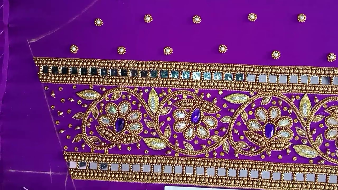 Thread posa moti kundan stone