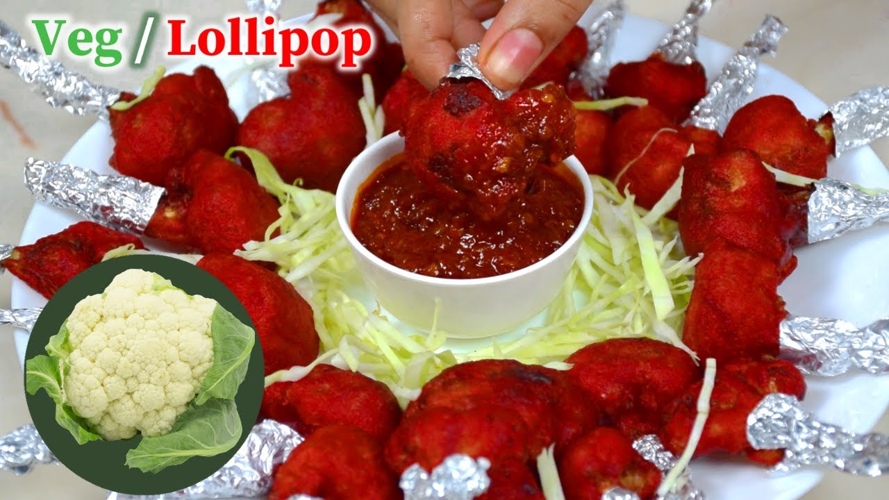 घर पर बनाये फूल गोभी से Lollipop स्वाद से भरपूर Crispy Spicy Juicy Veg Lollipop #trendingvideo