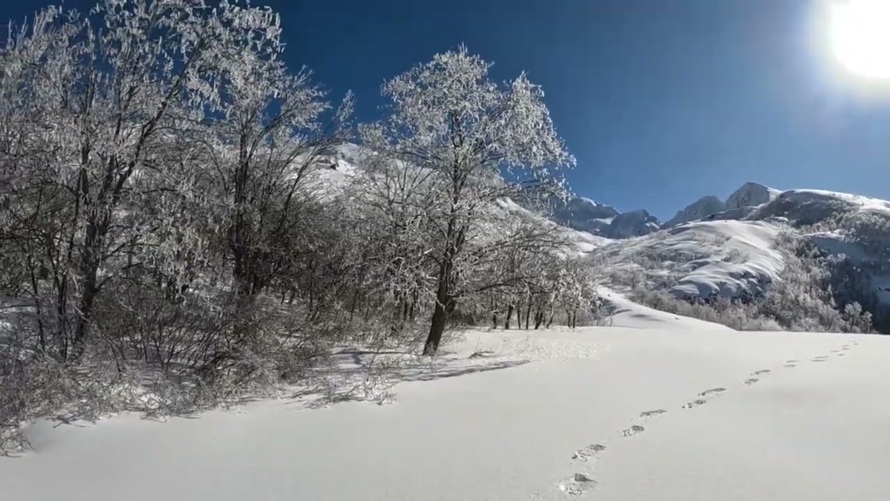 Randonnée en raquettes et skis au col de Scalella
