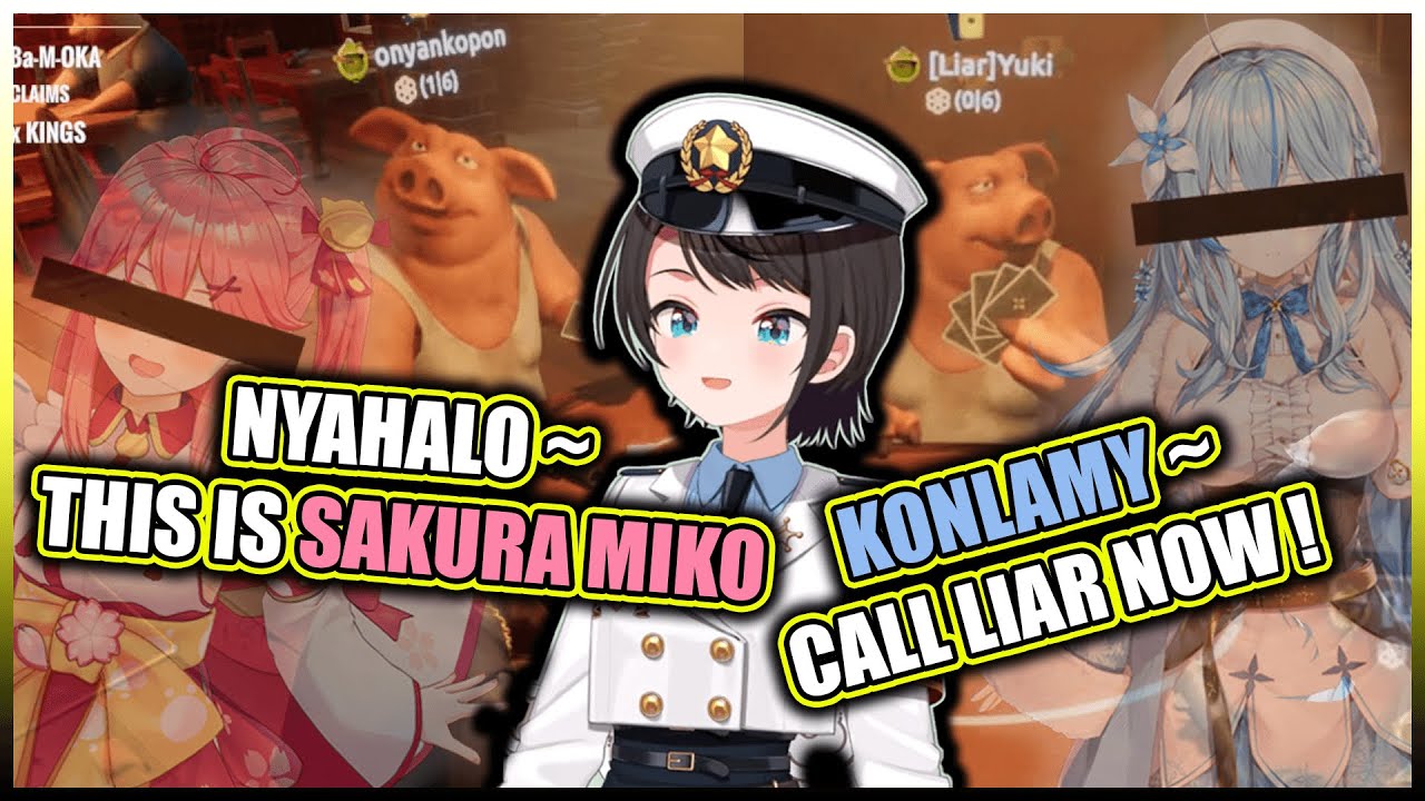 Subaru Tried to Trick 35Ps and Yukimin to Win Liar's Bar Game with Subatomo - Hololive Oozora Subaru