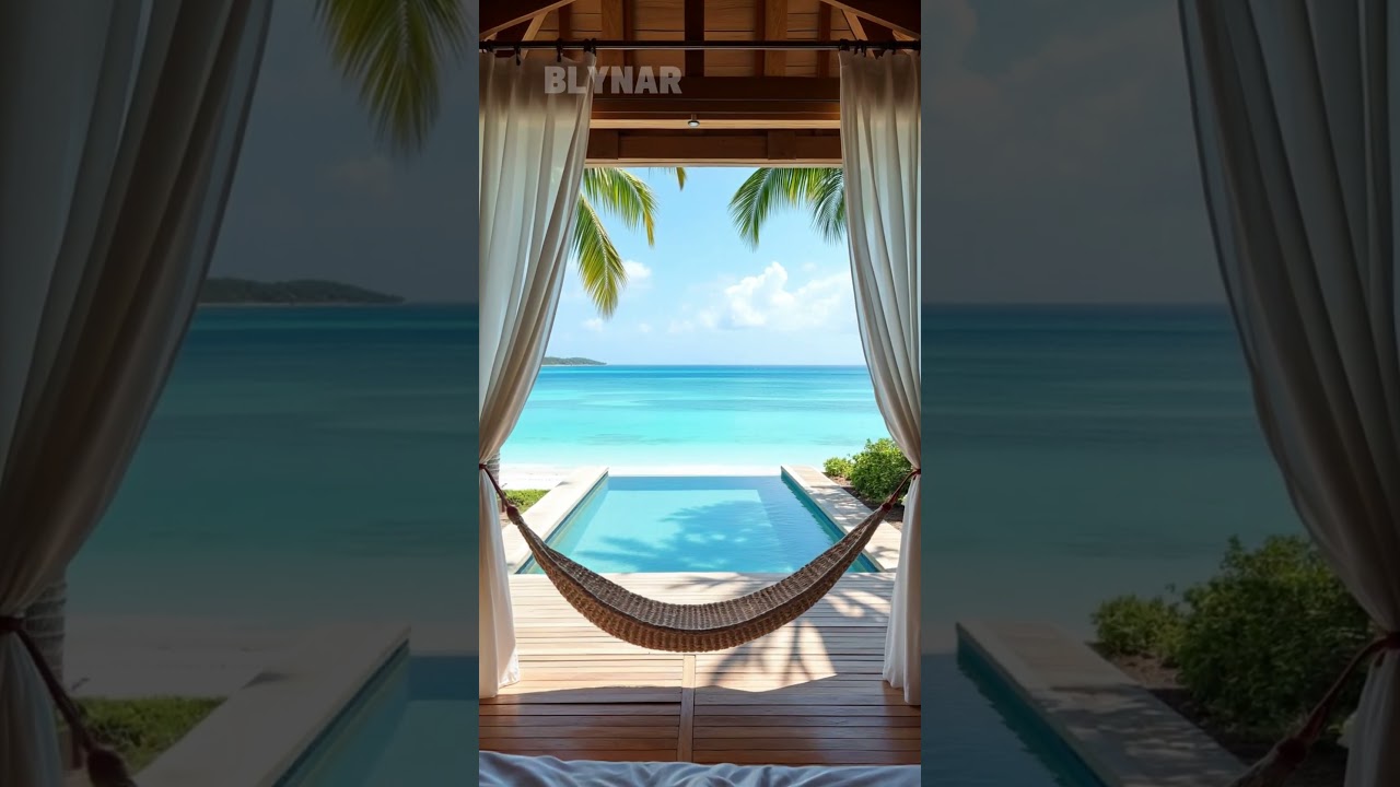 Beachfront Villa with Hammock and Infinity Pool Overlooking the Ocean