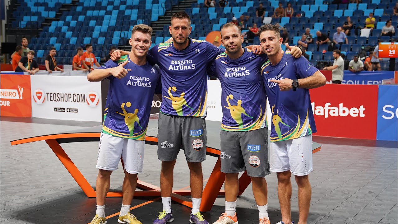 BRASIL X SÉRVIA: DUPLA DESAFIO NAS ALTURAS ENFRENTA CAMPEÕES DO MUNDO NO TEQBALL