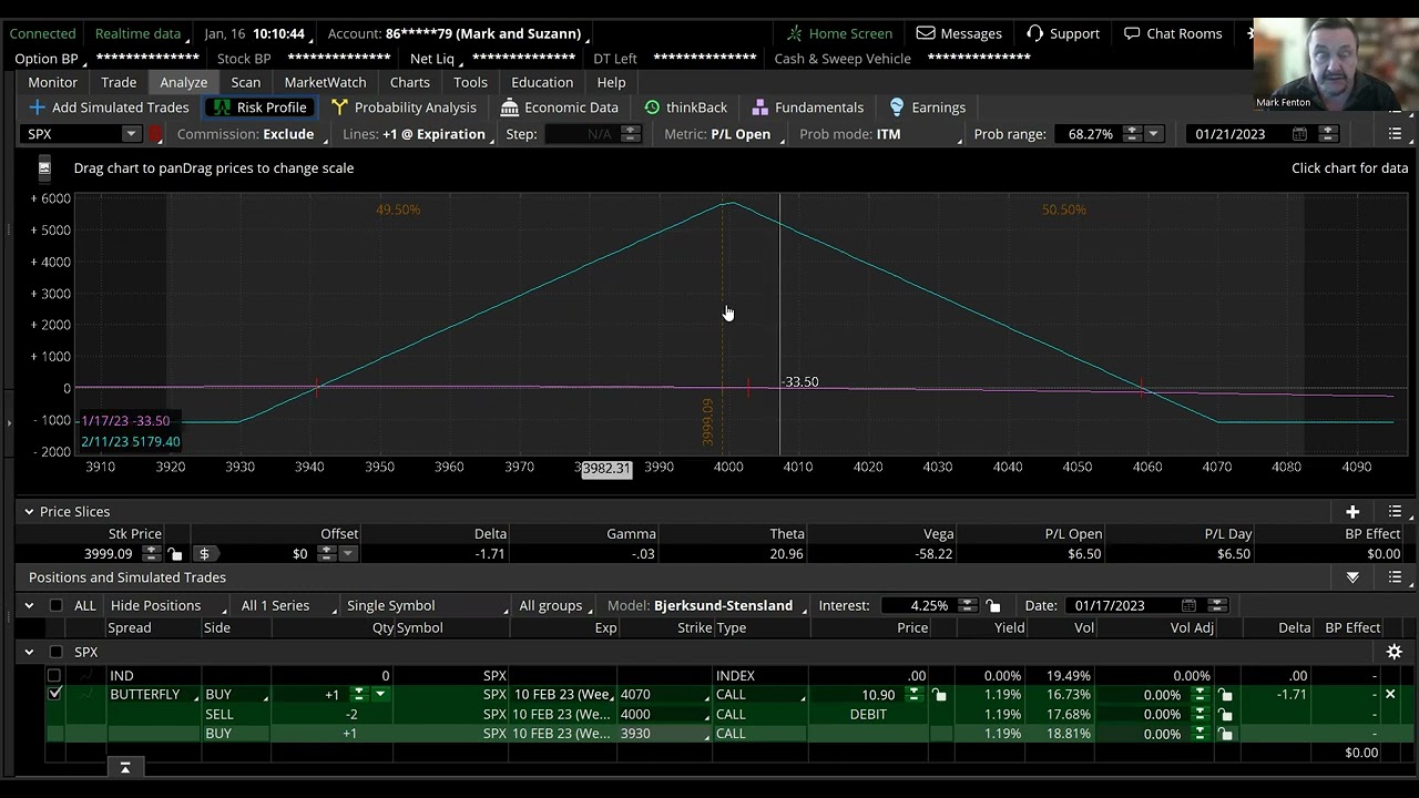 How do I do an  options butterfly spread?