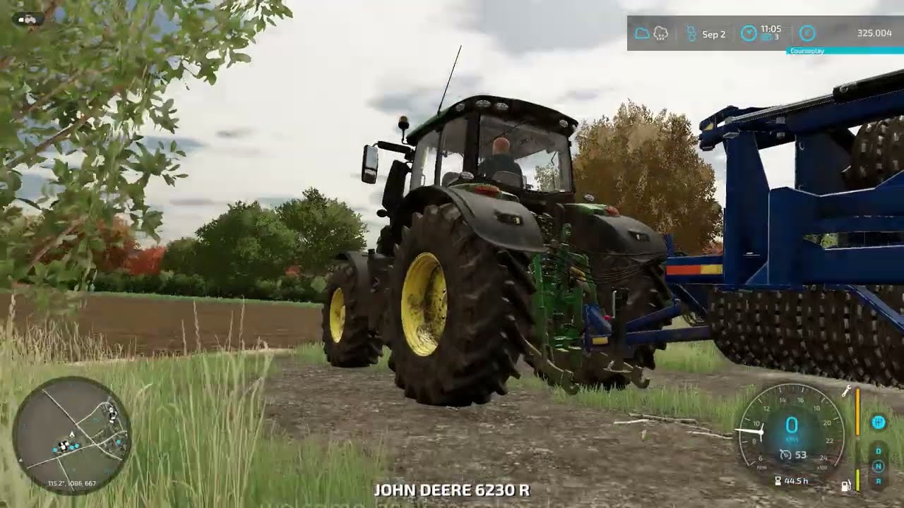 rolling the fields (calsmden farm) 