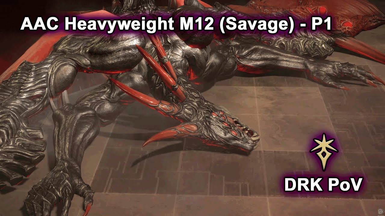 M12S P1 Clear - DRK MT PoV - AAC Heavyweight M12 (Savage) Phase 1 | FFXIV