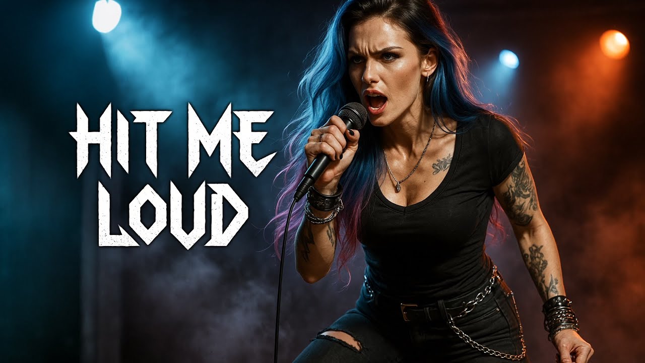 Hit Me Loud – Fierce Female Glam Metal Anthem | Wild Rock Energy & Bad Girl Vibes 💋🎸🔥