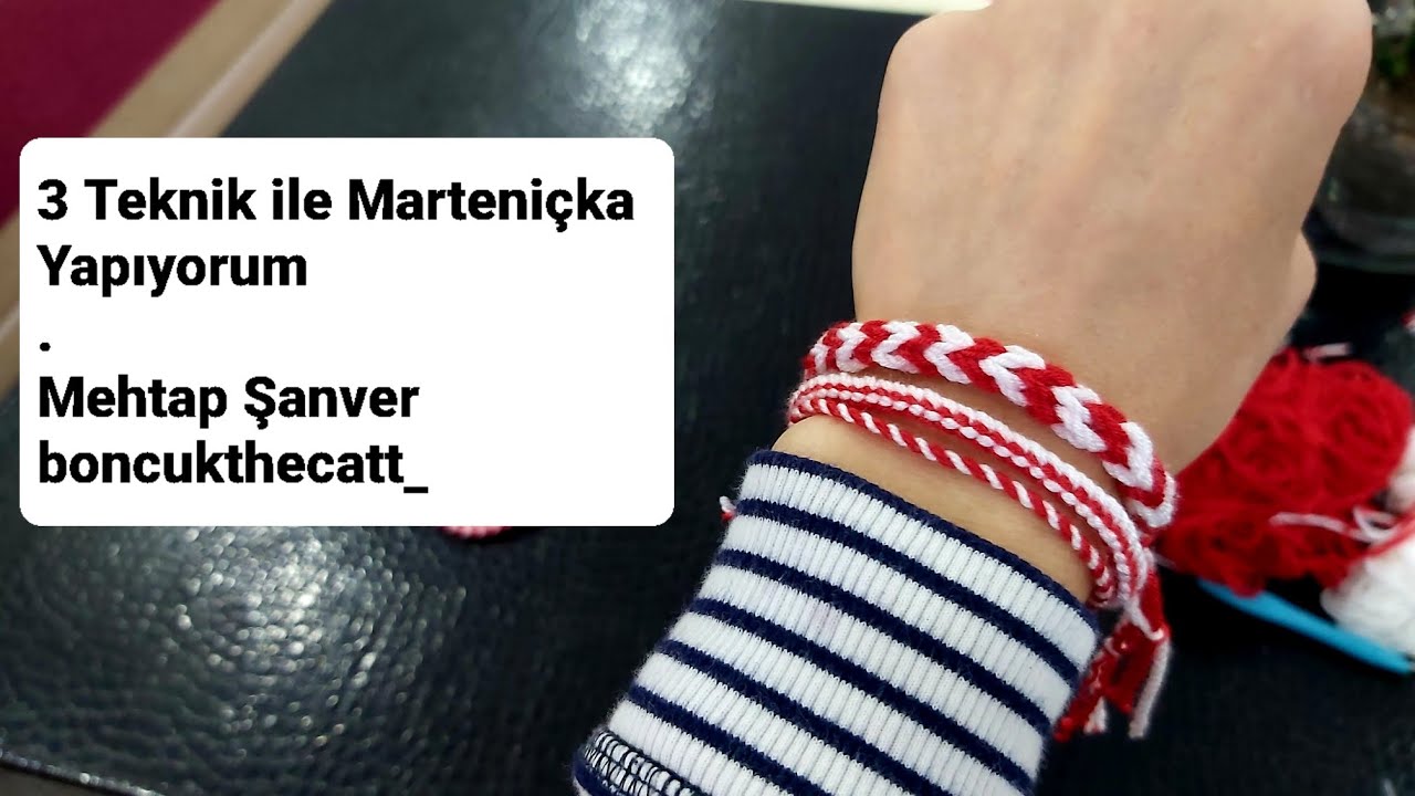 Mart bitmeden sende yap Marteniçka yapımı çok istediniz 3 model ile geldim #marteniçka #fy #bileklik