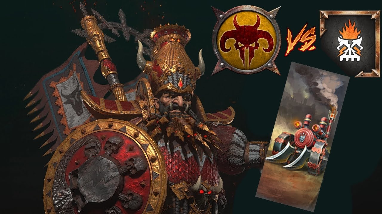FLAMETHROWER TRAIN | Chaos Dwarfs vs Beastmen - Total War Warhammer 3