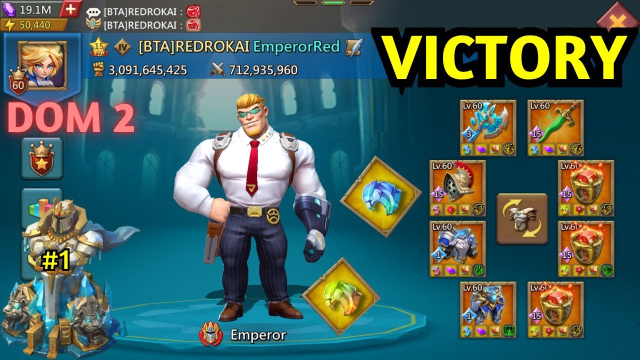 HARDEST DOMINION 2 EMPEROR - Lords Mobile