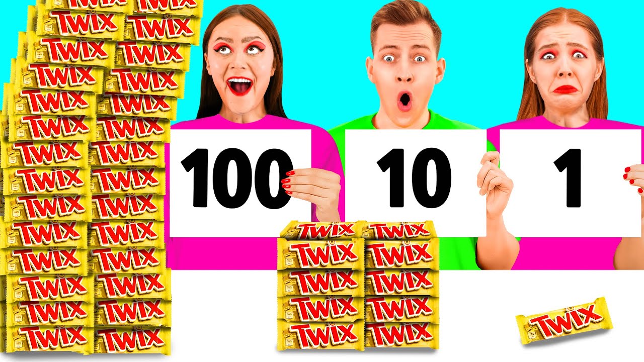 100 Layers of Food Challenge | Funny Food Recipes by PaRaRa Challenge