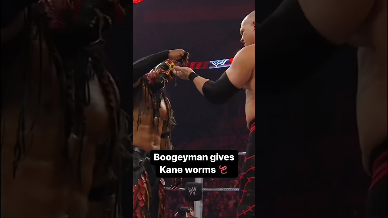 #wwe #boogeyman #give's#kane #worms #shorts 🔥🔥