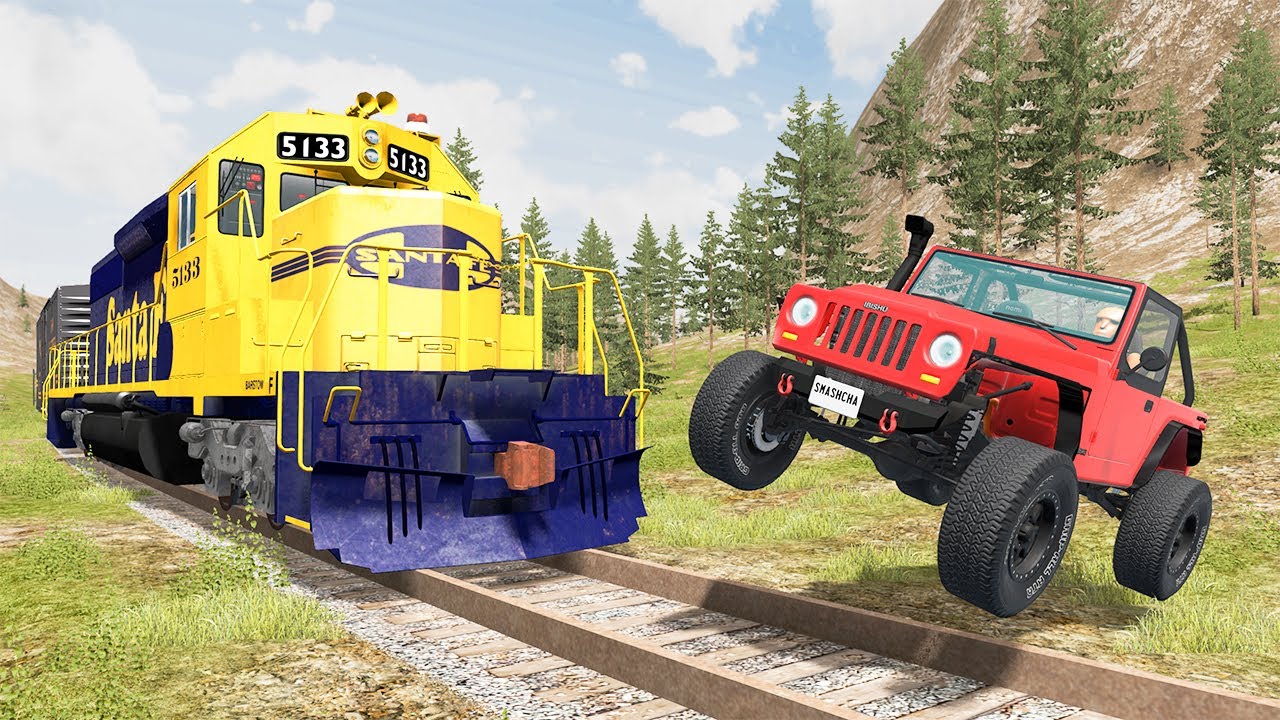 Train Accidents #30 - BeamNG DRIVE | SmashChan