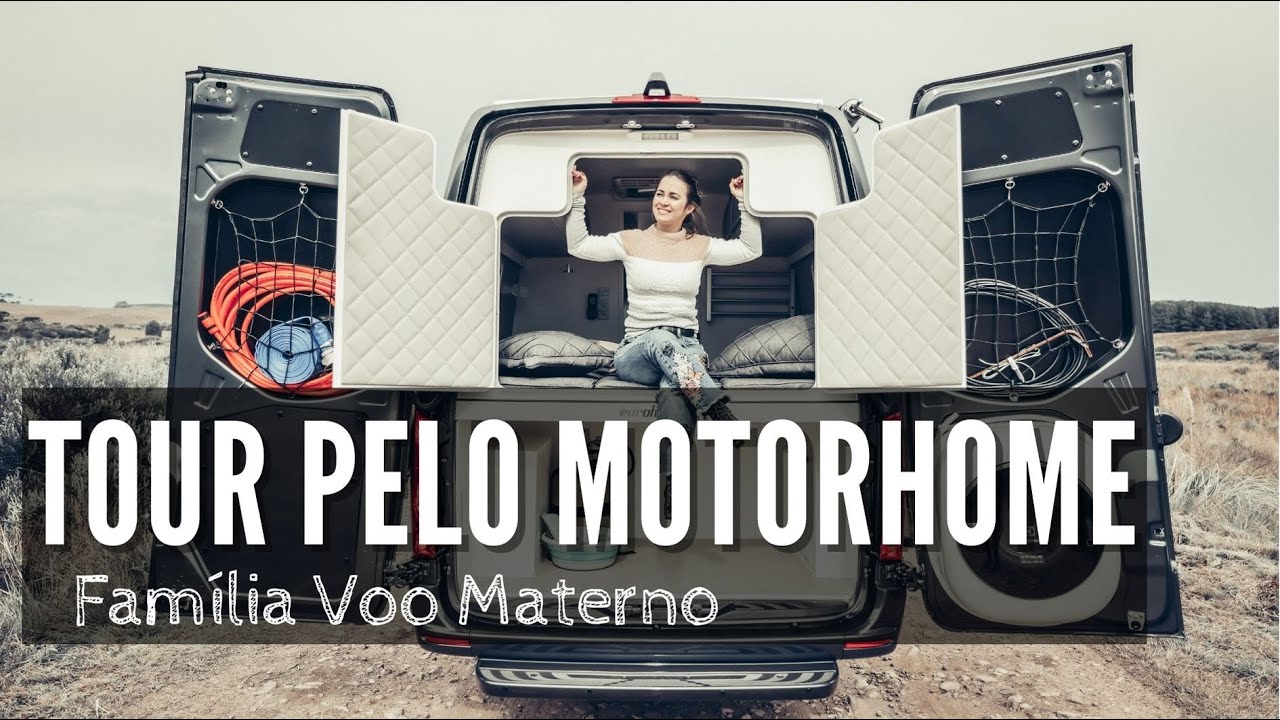 Tour pelo Motorhome da família Voo Materno