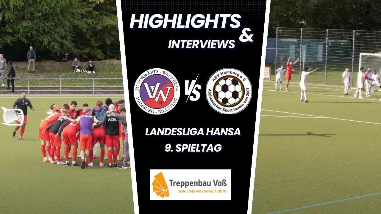 SC Vorwärts Wacker 04 - ASV Hamburg  | Landesliga Hansa 9. Spieltag | Zusammenfassung