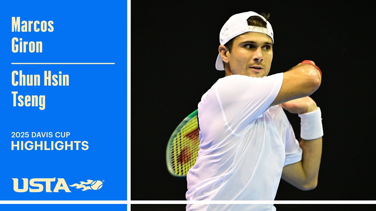 Marcos Giron vs. Chun Hsin Tseng Highlights | 2025 Davis Cup