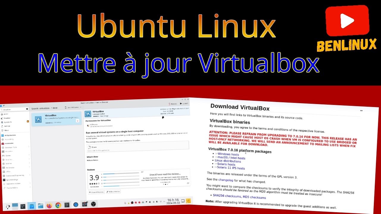 Mise à jour de VirtualBox sous Ubuntu (et aussi Linux Mint)