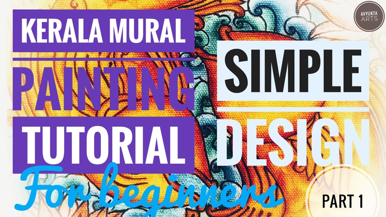 Episode 51 - kerala#mural#design#waterlilly#fish#simpledesign