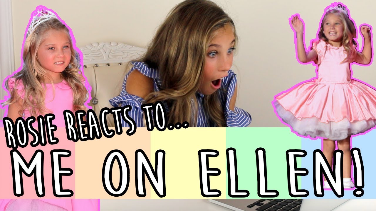 REACTING TO MYSELF ON THE ELLEN SHOW! | Rosie McClelland
