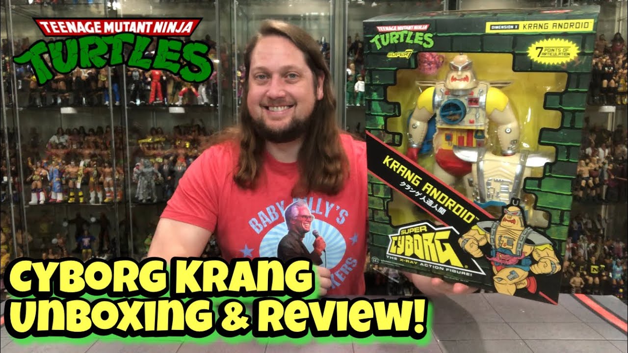 Cyborg Android Krang Super 7 Teenage Mutant Ninja Turtles Unboxing & Review!