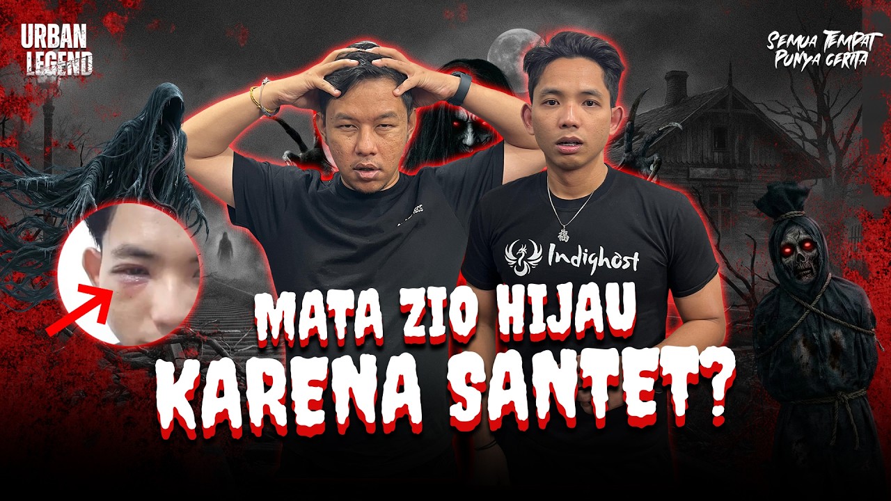 SERANGAN FISIK KUNTILANAK HITAM! Mata Zio Indighost Sampai Berubah Hijau! #urbanlegend