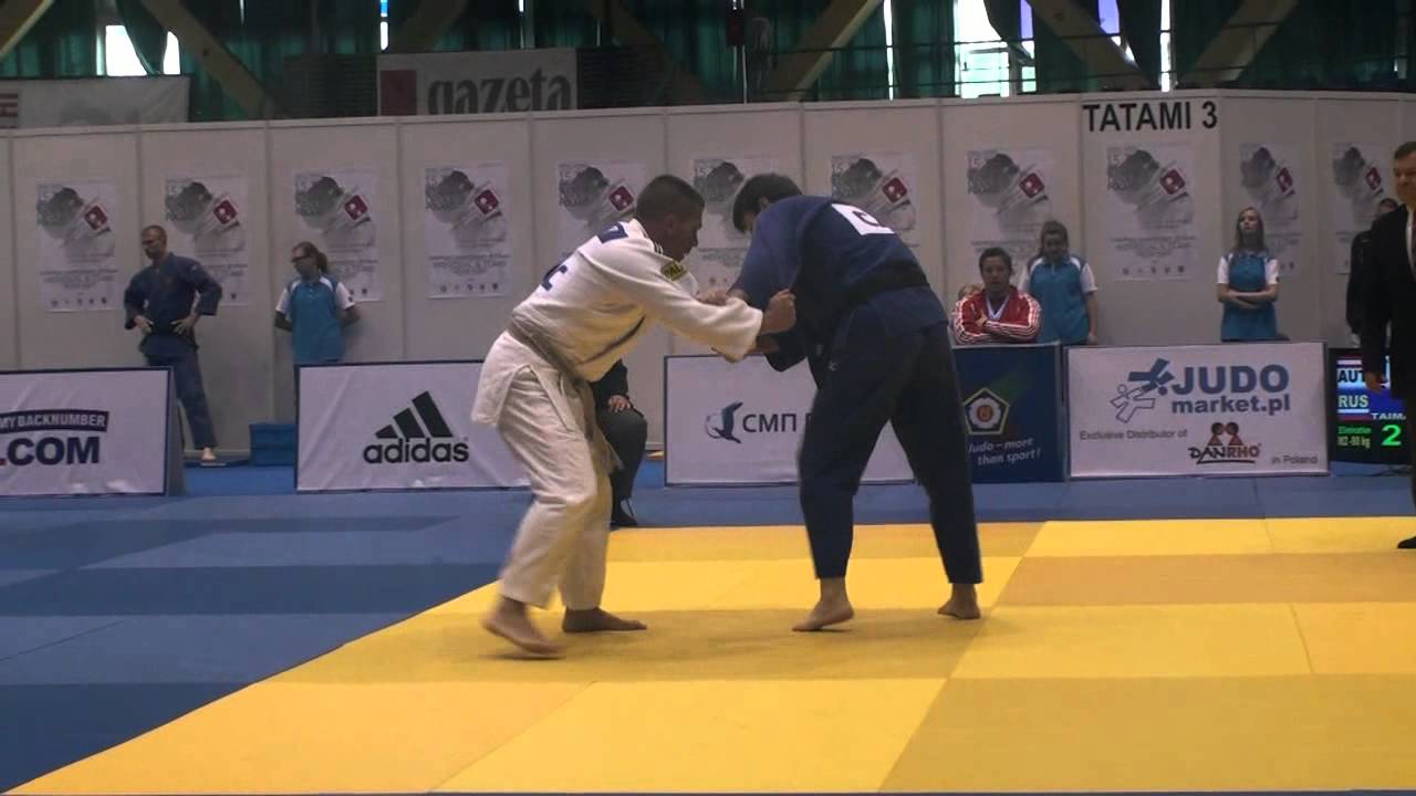 Judo Veterans EM 2012 Opole M2-90kg Hanbauer (AUT) - Taimaskanov (RUS)