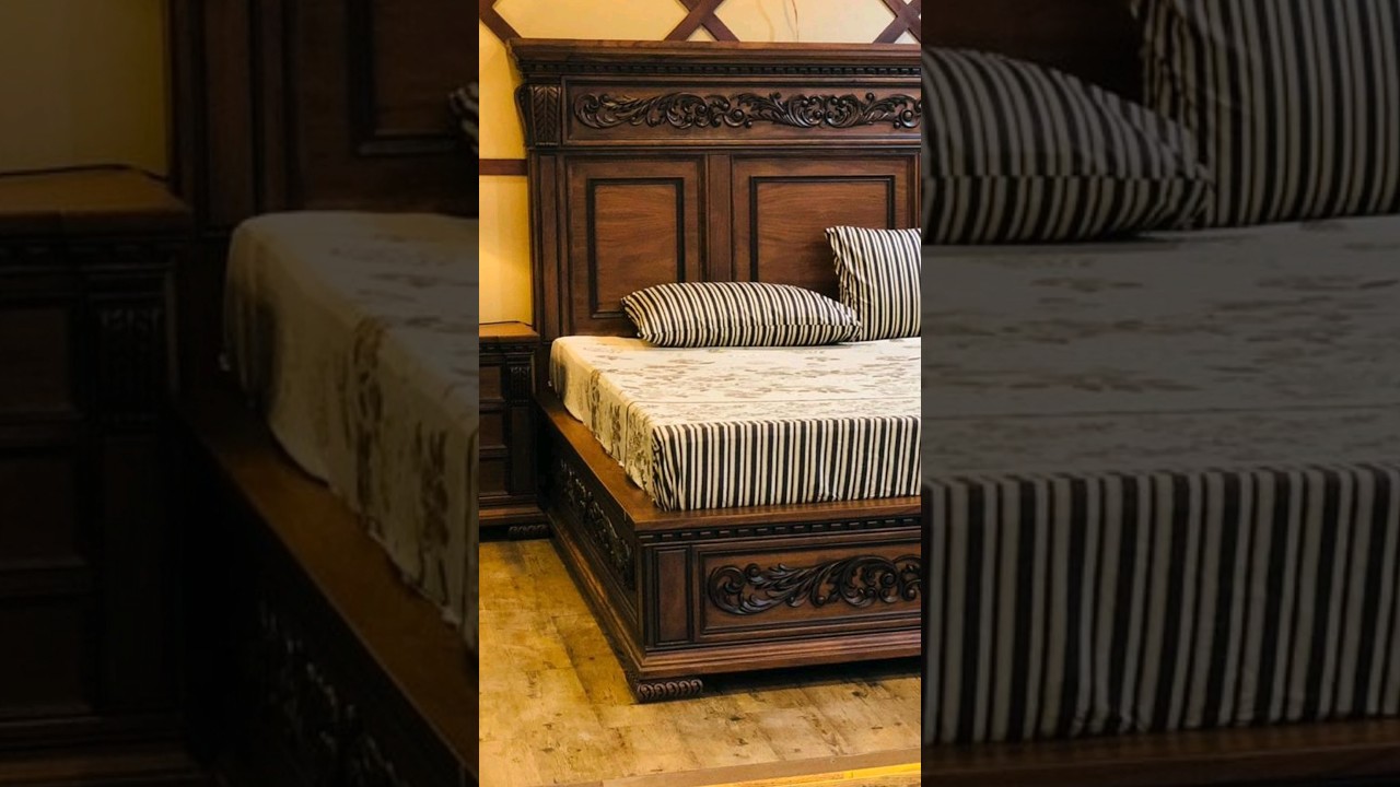 chinioti furniture Design 2025 | double bed 🛌 / M Tufail Furniture House WhatsApp 03014214239