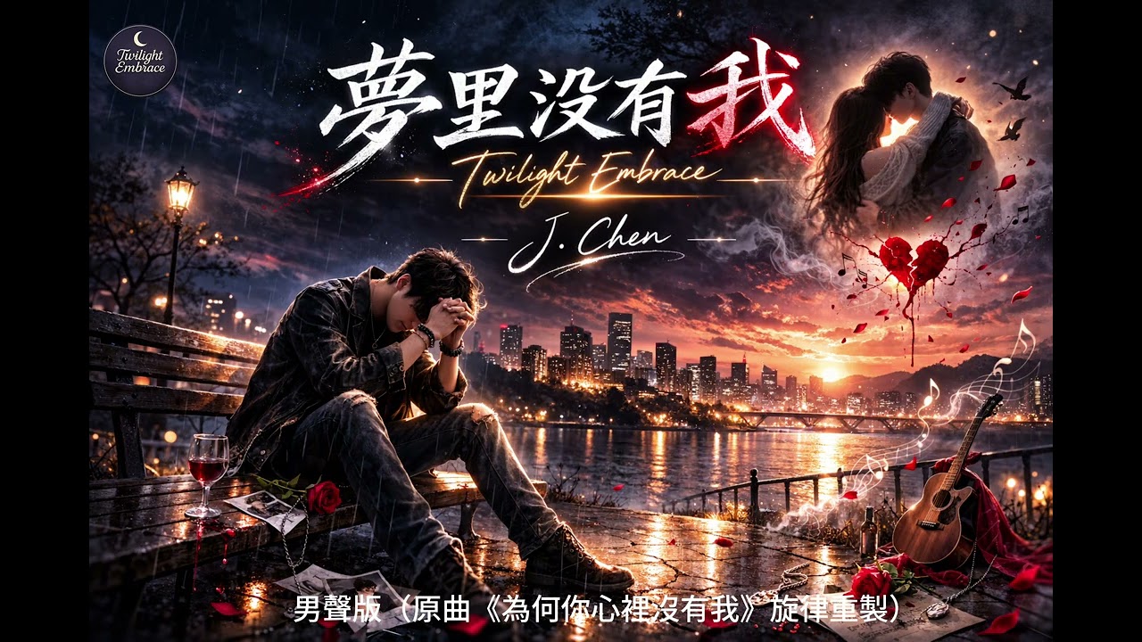 《夢裡沒有我》｜男聲版（原曲《為何你心裡沒有我》旋律重製）| Lyrics | Twilight Embrace ｜2026全新歌詞 | 催淚情歌  | 傷感情歌 | 原創中文歌曲